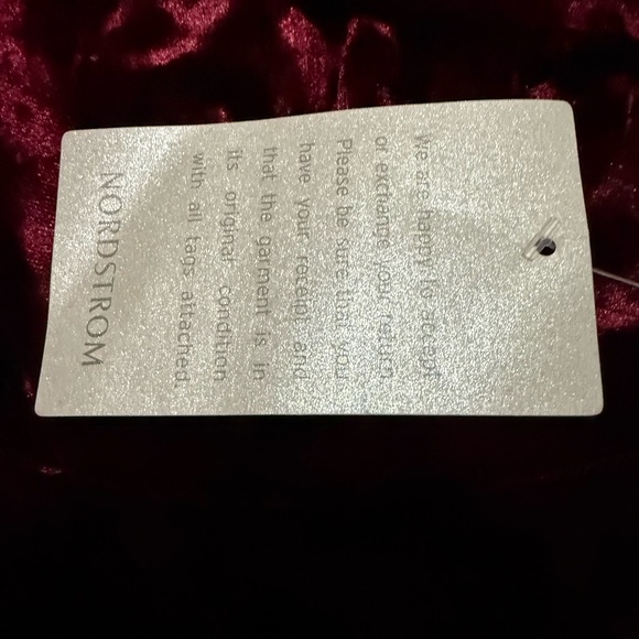 Chelsea28 Burgundy Velvet Long Sleeve Dress - Picture 7 of 9